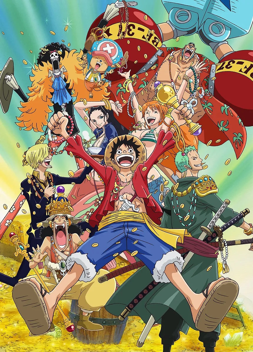 One Piece Crew Treasure Celebration metal poster artwork